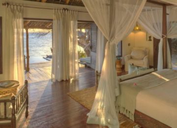 Schlafzimmer mit Blick auf den Ozean ©Azura Quilalea Private Island