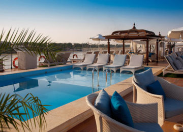 Ägypten Nil Kreuzfahrt Pool Deck Luxus Sanctuary Sunboat IV©Sanctuary Retreats