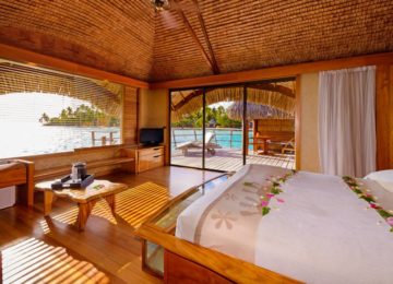 Luxus Villa mit Blick auf den Ozean ©Le Taha’a by Pearl Resorts