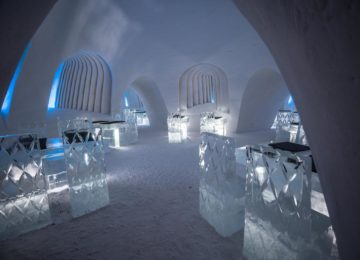SnowVillage, Icehotel in Lainio, Finnland Lappland