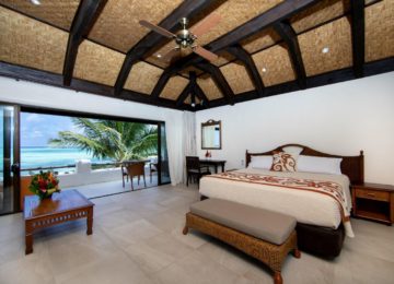 Luxus Schlafzimmer mit Blick auf den Ozean ©Pacific Resort Rarotonga