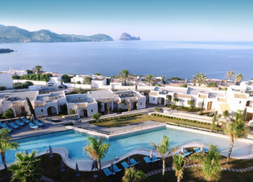 Luxury Villen auf Ibiza mit Blick auf Es Vedra und das Meer ©7Pines Resort Ibiza