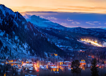 Aspen Mountain sunset x games sopris CR Jeremy Swanson