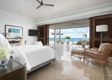 Luxus Schlafzimmer mit Blick auf den Ozean ©The Ocean Club, A Four Seasons Resort