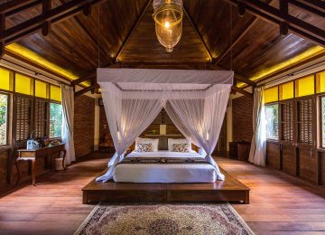 Deluxe Garden Villa Schlafzimmer ©Plataran Komodo Resort&Spa