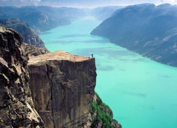 Discover Pulpit Rock on a day trip from the Sola Strand Hotel. Photo © Peer Eide – VisitNorway.com