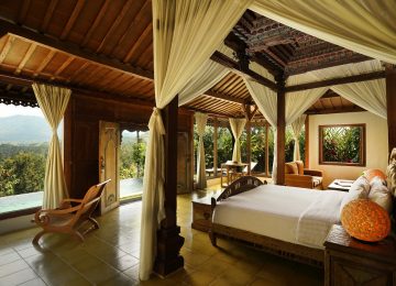 Executive Pool Villa Schlafzimmer ©Plataran Borobudur Resort&Spa