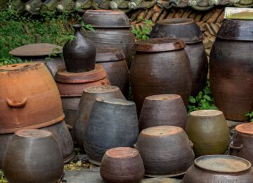 Töpfe, Kimchi, Tradition, Südkorea, Asien