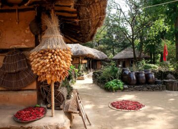 Koreanisches Dorf, Südkorea, Asien