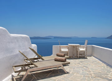 The Ivory Suite Balkon©Hommage Villa Collection, Santorin, Oia