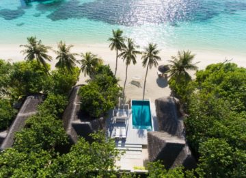 Kanuhura Luxushotel Malediven Blick von Oben