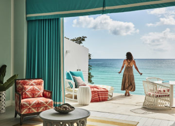 Luxus Schlafzimmer mit Blick auf den Ozean ©Malliouhana Resort