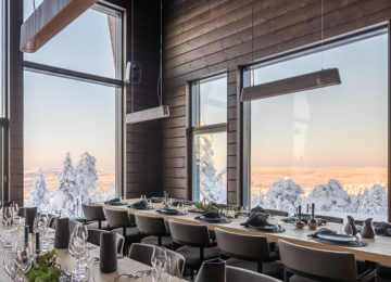 Octola Restaurant Wilderness Private Lodge Finnland Lappland