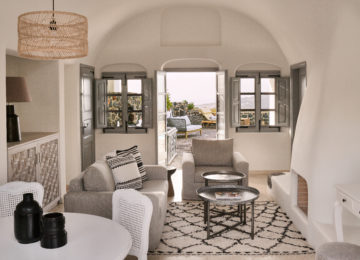 Olympian Villa Wohnbereich©Vedema, a Luxury Collection Resort, Santorin