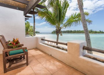 Terrasse mit Blick auf den Ozean ©Pacific Resort Rarotonga
