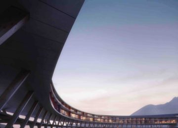 Svart Glacier Hotel © Midnattsol-C-Snohetta-Plompmozes