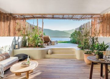 Terrasse mit privatem Sonnendeck und Meerblick©Six Senses Ibiza