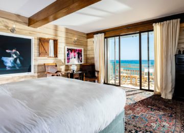 Luxus Schlafzimmer mit Blick auf den Ozean ©Hotel Le Toiny