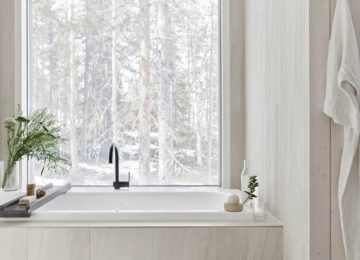 Artic TreeHouse Hotel Finnland Lappland©Bathroom