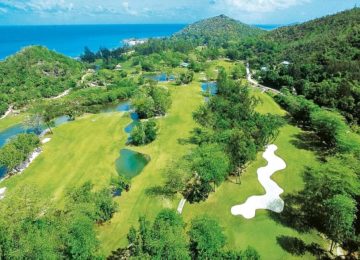 Golfplatz Constance Lemuria Resort Praslin, Seychellen
