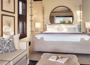 Luxus Schlafzimmer mit Blick auf den Strand ©Belmond Cap Juluca