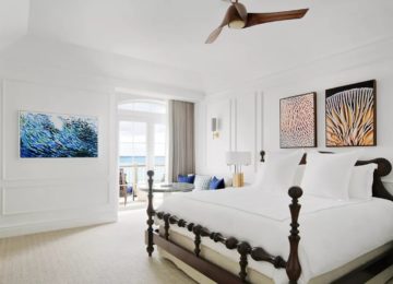 Luxus Schlafzimmer mit Blick auf den Ozean ©Rosewood Bermuda