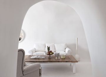 Luxus Villa Wohnbereich ©Katikies Chromata Santorini