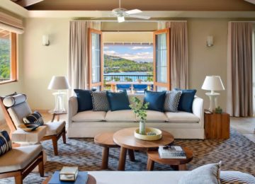 Living area ©Rosewood Little Dix Bay