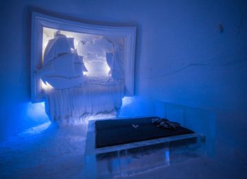 SnowVillage, Icehotel in Lainio, Finnland Lappland shipsuite
